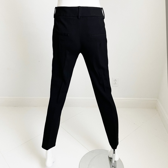 Helmut Lang Pants Skinny Fit Black Wool Blend Cigarette Style Size 2 - Picture 8 of 9